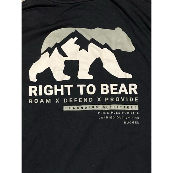 CONUNDRUM OUTFITTERS Right to Bear T SHIRTS SIZE XL BLACK Lot Of 3 - Picture 7 of 7